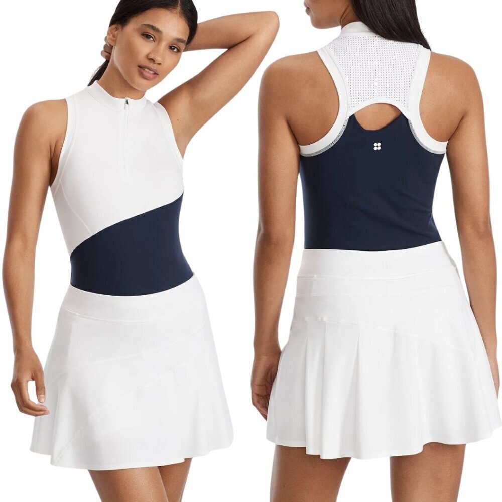 Sweaty Betty Grand Slam Tennis Skort Womens XXS White Active Workout Travel NWOT